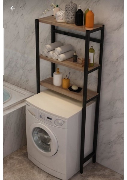 Blt Ev Gerecleri Çamaşır Makinesi Üstü Banyo Rafı Antik Meşe
