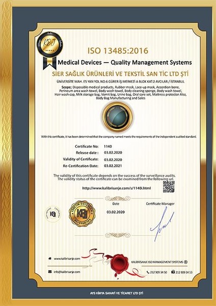 Üç Katlı Lastikli Burun TelliÇocuk Cerrahi Maske Mavi 100 Adet (50'li 2 Kutu)