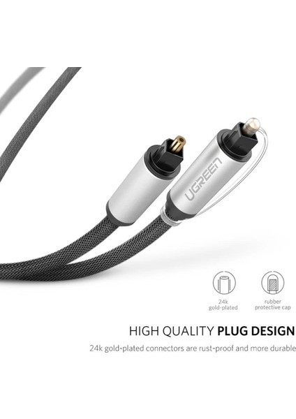 5.1 Dijital Toslink Optik Ses Kablosu 1 Metre