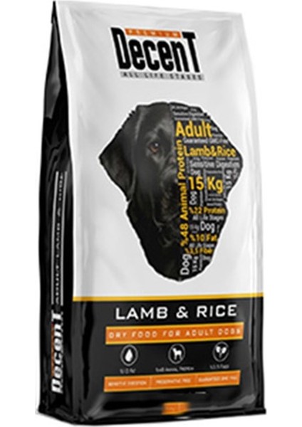 Premium Adult Lamb and Rice Kuzu Etli ve Pirinçli Yetişkin Köpek Maması 15 Kg
