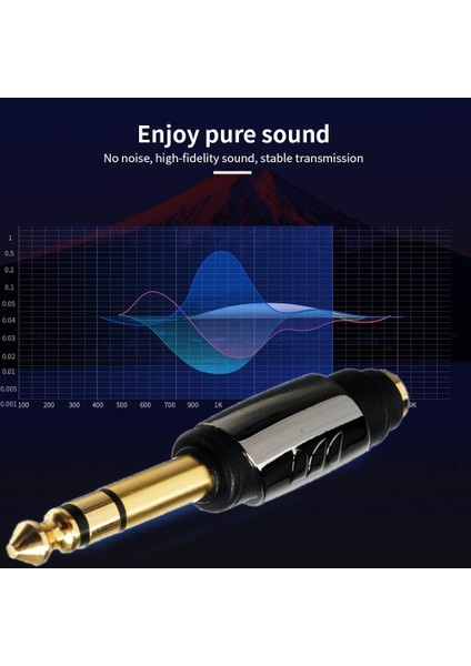 Erkek Jak - Rca Dişi Fono Kuplör- 6.35 Mm Ts Mono Fiş Video Müzik Ses Konnektörü fırsatları