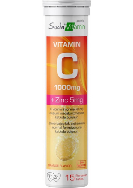Vitamin C Orange 15 Efervesan Tablet