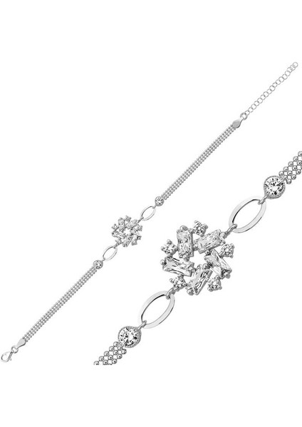 ​gümüş Baget Taşlı Kadın Bileklik