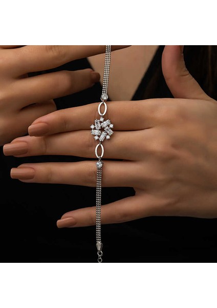 ​gümüş Baget Taşlı Kadın Bileklik fiyatları