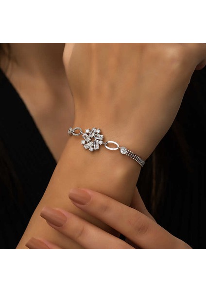 ​gümüş Baget Taşlı Kadın Bileklik modelleri