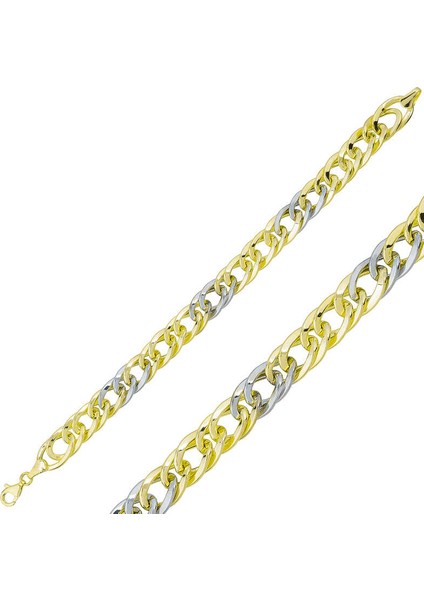 ​gümüş Iki Renkli Zincir Bileklik