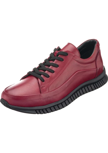 Costo Shoes G1053461 Bordo Kauçuk Taban Büyük Numara Rahat Geniş Kalıp Erkek Vip Spor Ayakkabı