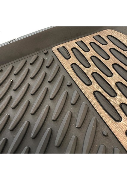 Safir Nissan Micra 2010 2016 Krom Ahşap 3D Paspas modelleri