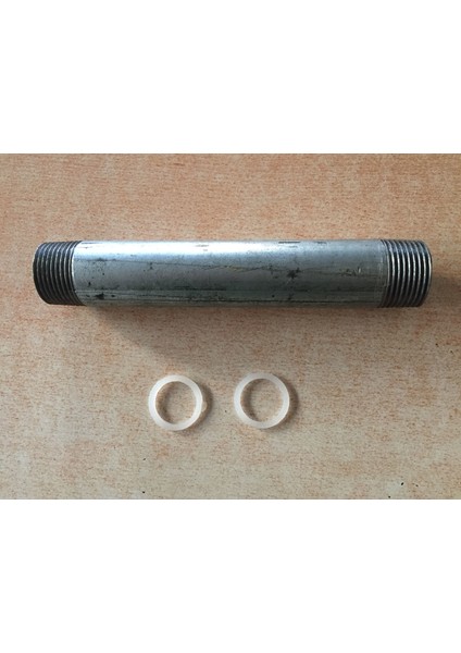 Su Saati Ara Borusu Galvaniz 19 cm Contalı