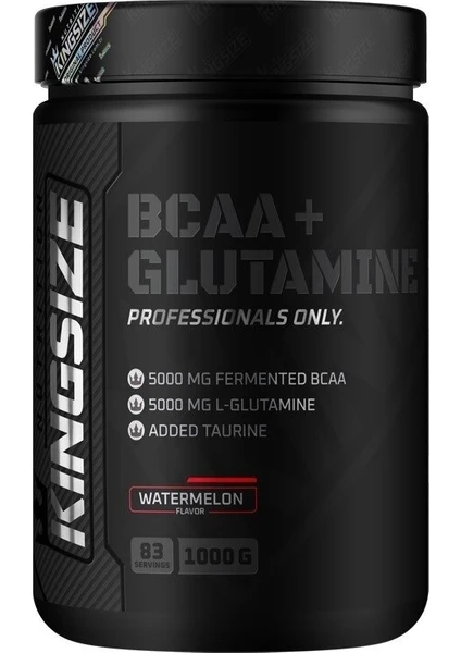 Kingsize Nutrition Bcaa + Glutamine Powder 1000 gr Karpuz