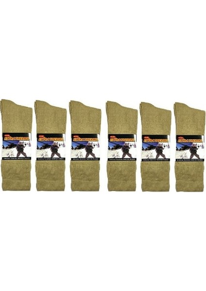 Askeri Kışlık Havlu Çorap 6 Lı Nano Yeşil