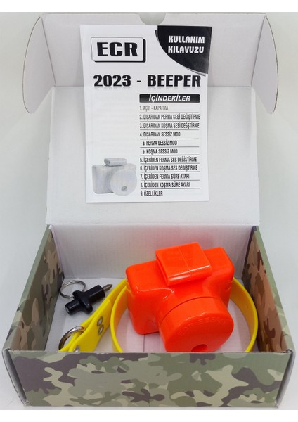 Beeper 2023 Ferma Köpek Tasması Su Geçirmez Kasa ECR2023