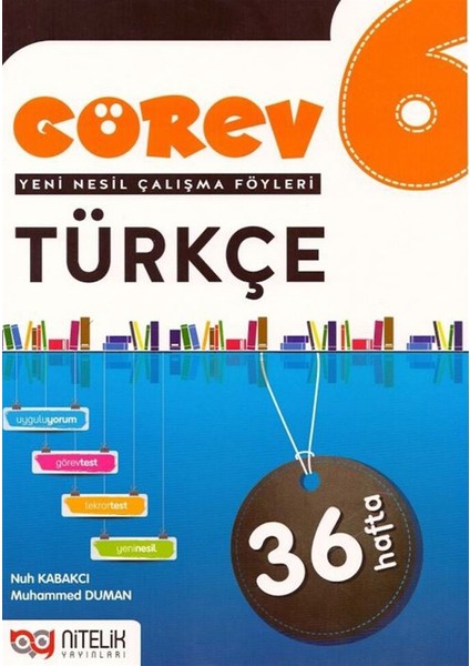 Nitelik Yayınları 6. Sınıf Görev Türkçe