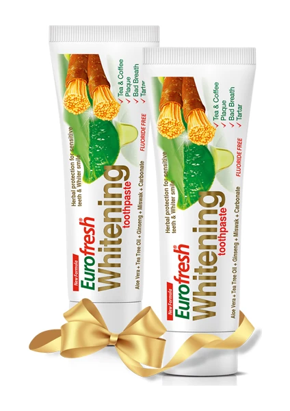 Aloe Veralı Misvaklı Beyazlatıcılı Diş Macunu 2x112 gr