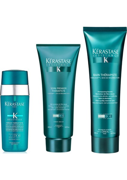 Resistance Bain Therapiste Şampuan 250 ml +Soin Premier Therapiste Krem 200 ml +Therapiste Serum 30 ml