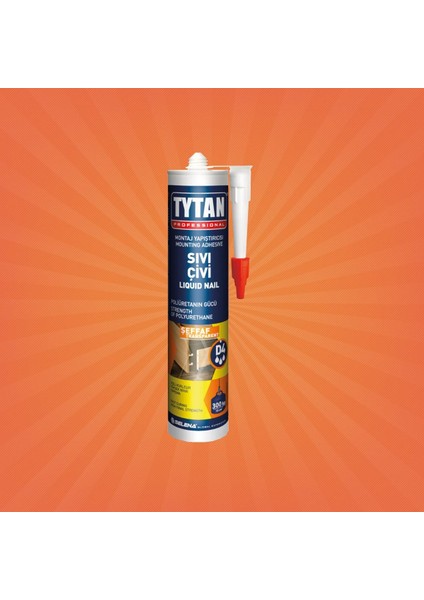 Tytan Sıvı Çivi Şeffaf Tytan Montaj Yapıştırıcı 300 ml - Selena - 1 Adet