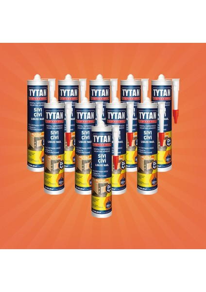 Tytan Sıvı Çivi Şeffaf Tytan Montaj Yapıştırıcı 300 ml - Selena - 10'lu