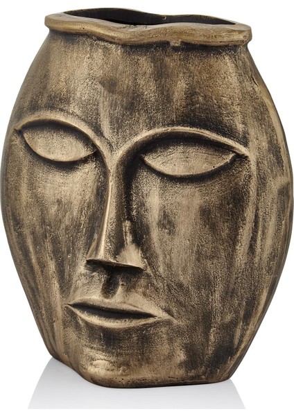 Human Bronz Iki Yüzlü Vazo