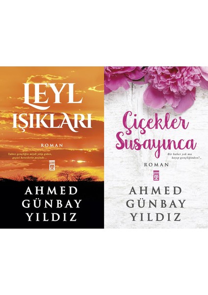 Leyl İşıkları - Çiçekler Susayınca - Ahmed Günbay Yıldız - 2 Kitap Set