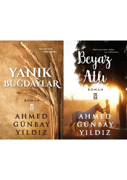 Yanık Buğdaylar - Beyaz Atlı - Ahmed Günbay Yıldız - 2 Kitap Set