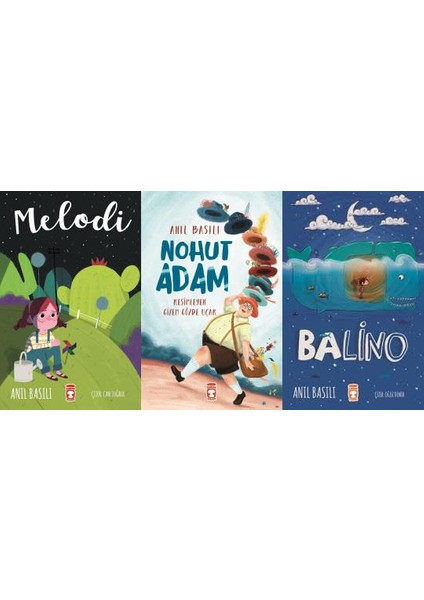 Anıl Basılı 3 Kitap Set 7-8-9 Yaşlar İçin Melodi- Balino- Nohut Adam