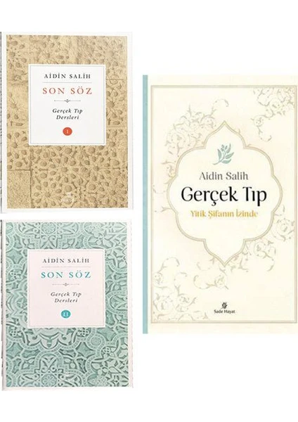 Aidin Salih 3 Kitap Set Gerçek Tıp Son Söz Gerçek Tıp Dersleri