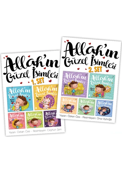 Allah'ın Güzel İsimleri 2 Set Bir Arada 10 Kitap Set Özkan Öze