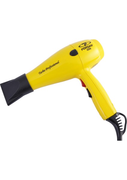 PRF-4200S Turbo Profesyonel 2200 W Fön Makinesi - Sarı