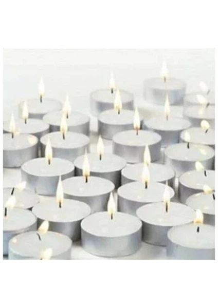 Tealight Mum Beyaz 25' Li Mum