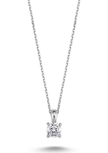 Swarovski Tek Taş Kolye