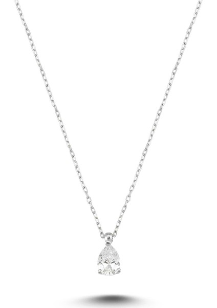Swarovski Damla Tektaş Gümüş Kolye