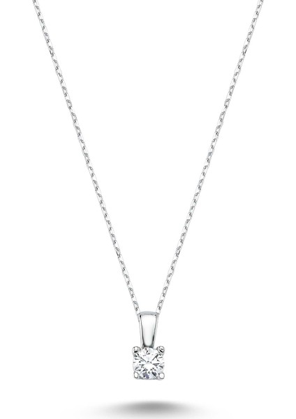 Swarovski Dört Tırnaklı Ince Kolye