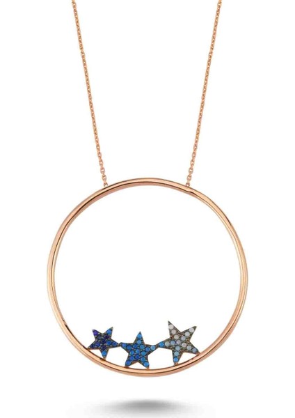 Yuvarlak Star Kolye