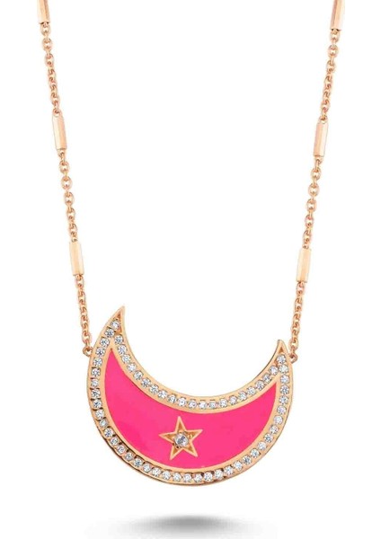 Neon Hilal Kolye - Turuncu - Standart - 13677-254