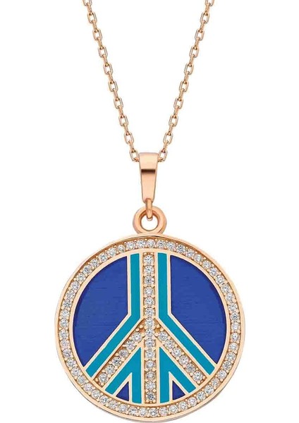 Barış Taşlı Mineli Gümüş Kolye - Siyah - Standart - AXEL0019-2244