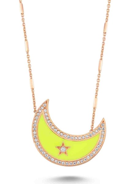 Neon Hilal Kolye - Turuncu - Standart - 13677-254