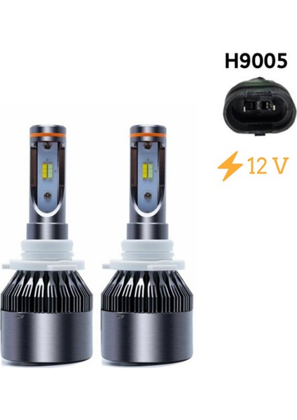 Led Far Ampulü Çift Renk Sarı/Beyaz 9005-36W-4800LM-12V / LAAM490-1