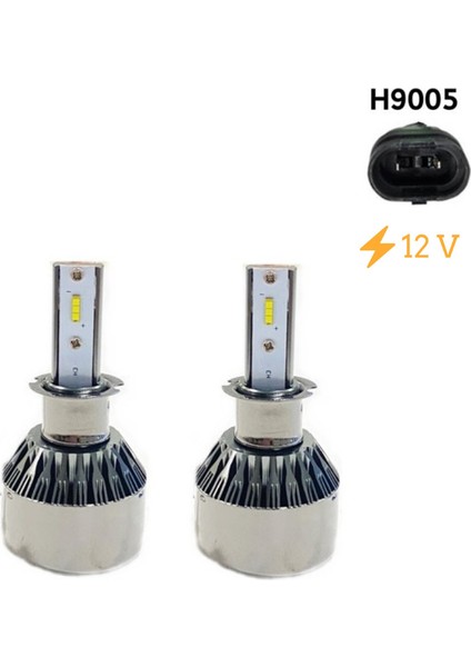 Led Far Ampulü Küçük Kasa Beyaz H9005/36W/4800LM/12 / LAAM905