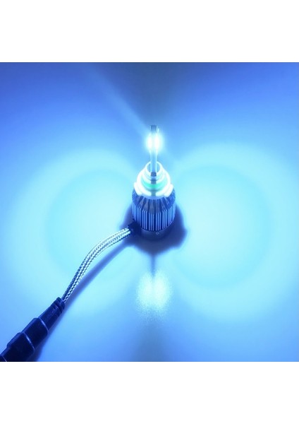 Led Far Ampulü - 9006 -3000LMX2 -30W - Buz Mavisi - 12V / LAAM704