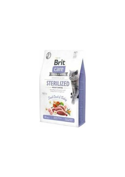 Sterilised Tahılsız Kilo Dengeleyici Ördekli Kısırlaştırılmış Kedi Maması 2 kg