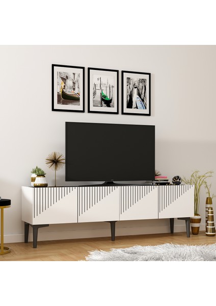 Draw Tv Ünitesi Beyaz-Royalmermer