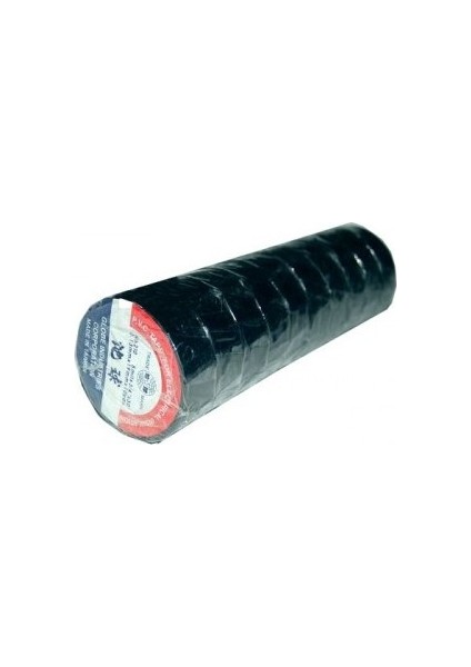 Plastik Izole Elektrik Bandı - Siyah (10' Lu Paket)