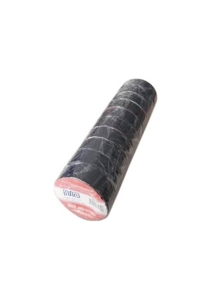 Plastik Izole Elektrik Bandı - Siyah (10' Lu Paket)