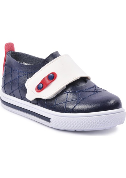 21K01 Lacivert-Beyaz Bebek Ayakkabı