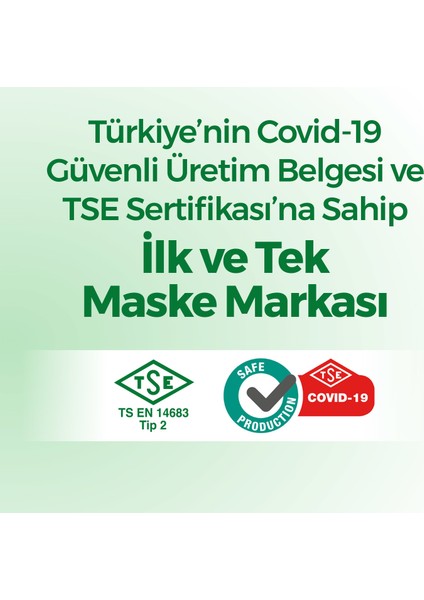 ELASTİK KULAKLI ÇOCUK KIDS MASKE 160 Adet