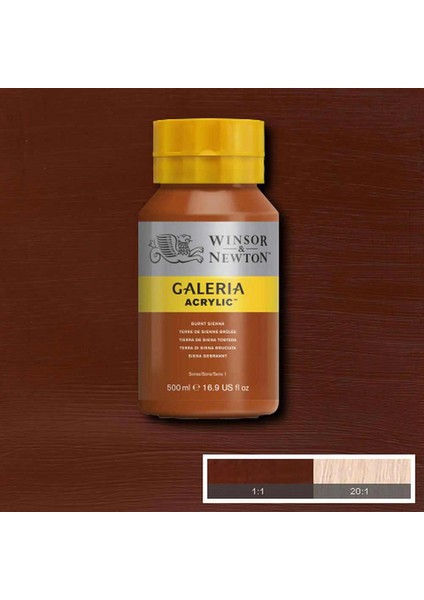 Galeria Akrilik Boya 500 ml Burnt Sienna Opaque