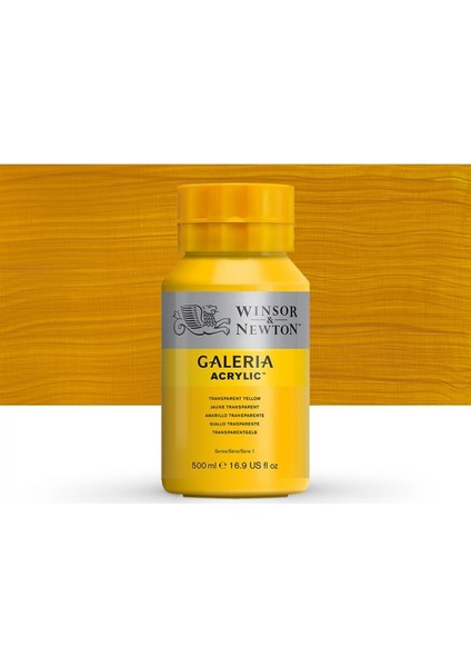 Galeria Akrilik Boya 500 ml Transparent Yellow 653