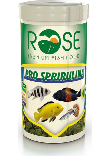 Pro Spirulina Chips 250 ml Tropikal Tropheus Balık Yemi