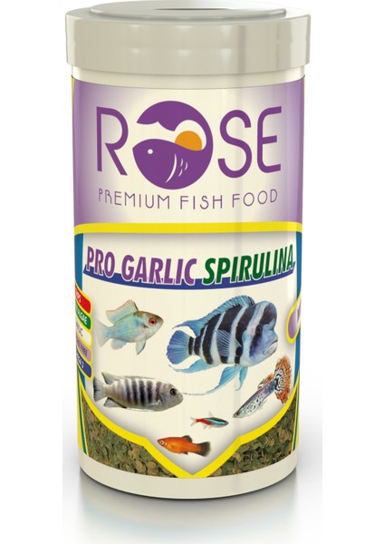 Pro Garlic Spirulina Chips 250 ml Tropikal Tropheus Balık Yemi