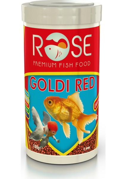 Goldi Red 250 ml Kutu Japon Balık Yemi 100 gr 37-Protein